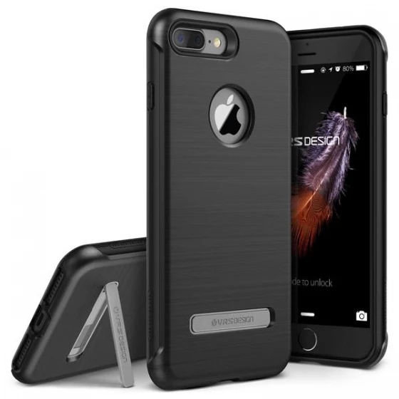 VRS iPhone 7 Plus ile Uyumlu Duo Guard Dark Silver ürün görseli 1
