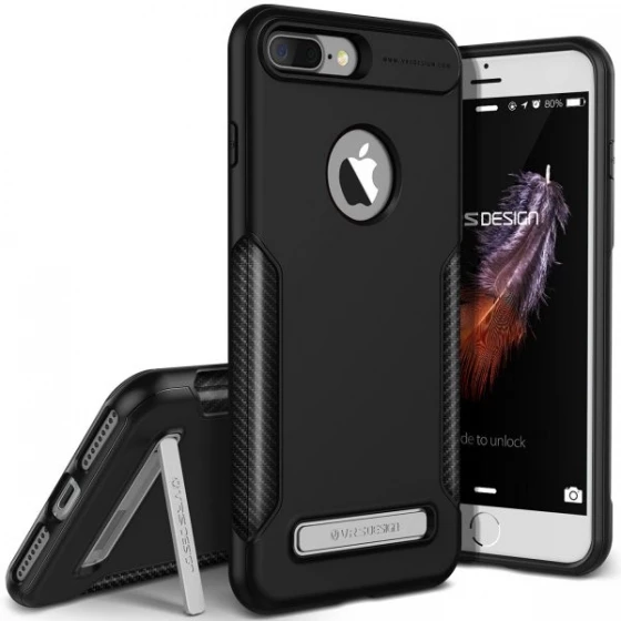 VRS iPhone 7 Plus ile Uyumlu Carbon Fit Kılıf Black ürün görseli 1