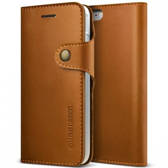VRS Design iPhone 8 / 7 ile Uyumlu Native Diary Kılıf Brown ürün görseli 1