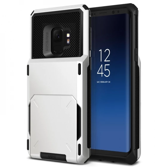 VRS Design Galaxy S9 ile Uyumlu Damda Folder Kılıf Cream White ürün görseli 1