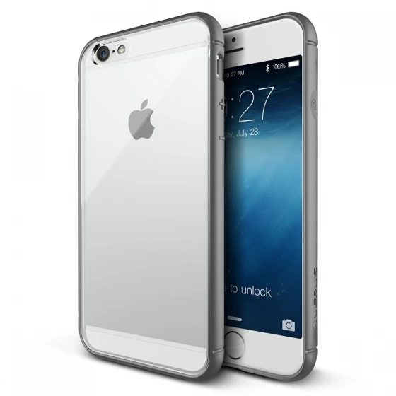 VRS iPhone 6 Plus / 6S Plus ile Uyumlu Crystal Mixx Kılıf Gray ürün görseli 1