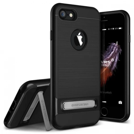 VRS iPhone 7 ile Uyumlu High Pro Shield Kılıf Jet Black ürün görseli 1