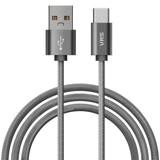 VRS Type-C Kablo Dark Silver ürün görseli 1