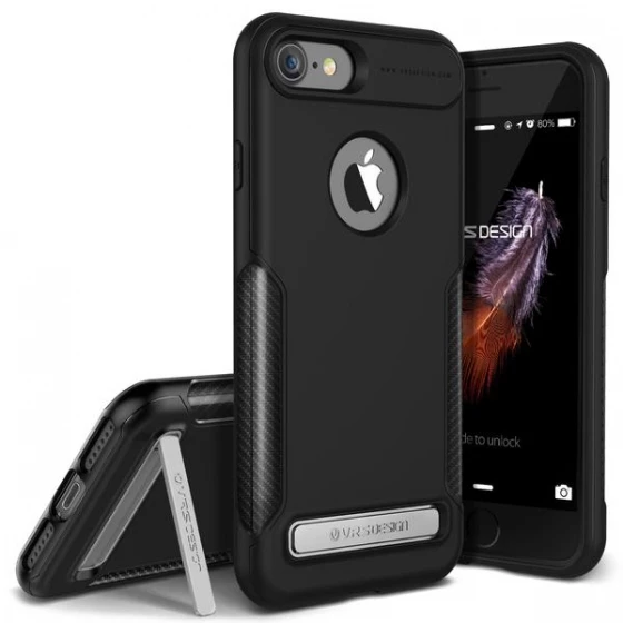 VRS iPhone 7 ile Uyumlu Carbon Fit Kılıf Black ürün görseli 1