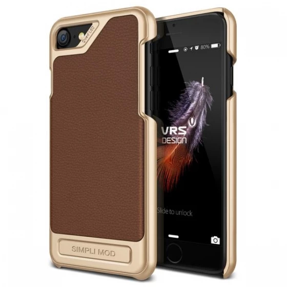 VRS Design iPhone 8 / 7 ile Uyumlu  Simpli Mod Kılıf Brown ürün görseli 1