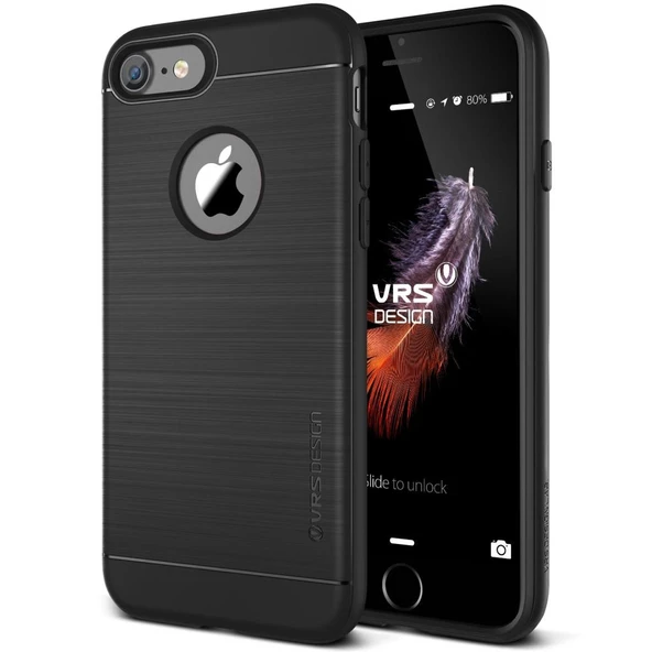 VRS Design iPhone 8/7 ile Uyumlu New Simpli Fit Kılıf Phantom Black ürün görseli 1