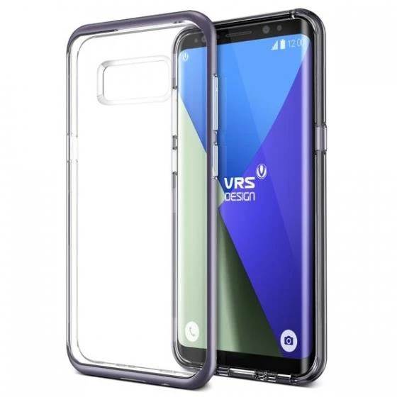 VRS Galaxy S8 Plus ile Uyumlu Crystal Bumper Kılıf Orchid Gray ürün görseli 1
