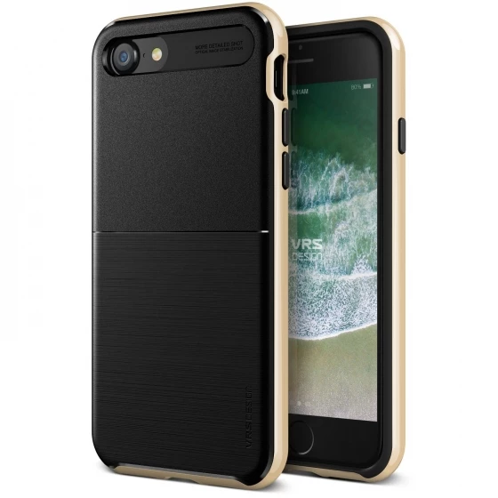 VRS iPhone 8 / 7 ile Uyumlu New High Pro Shield Kılıf Gold ürün görseli 1