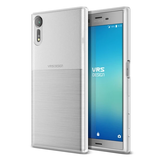VRS Xperia XZs ile Uyumlu Single Fit Kılıf Translucent White ürün görseli 1
