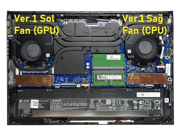 HP Victus 16-e1005nt (68S21EA15) Notebook Cpu, İşlemci Fanı - V1 / 60W nf-kr51187v1r-440600 ürün görseli 1