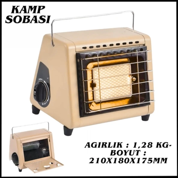 Uyguna-Yakala Bej Kamp Sobası Portatif -B-606-BJ ürün görseli 1