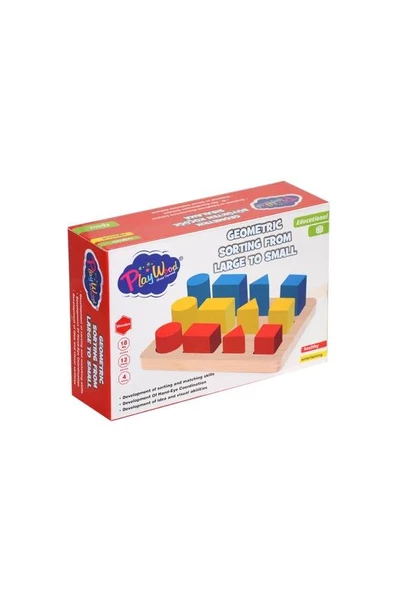 BÜYÜKTEN KÜÇÜĞE SIRALAMA (GEOMETRİK) ürün görseli 1