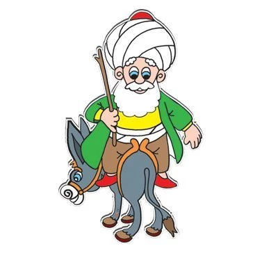 AHŞAP NASRETTİN HOCA İLE EŞEĞİ FİGÜRÜ ürün görseli 1