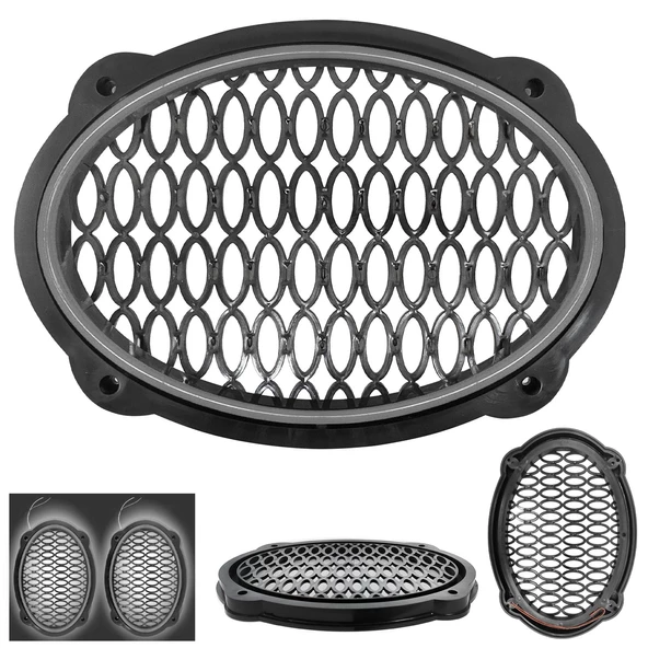EGB Midrange Kapağı Neon Ledli Oval Beyaz 2 Adet ürün görseli 1