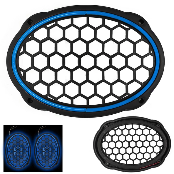 EGB Midrange Kapağı Neon Ledli Oval Mavi 2 Adet ürün görseli 1