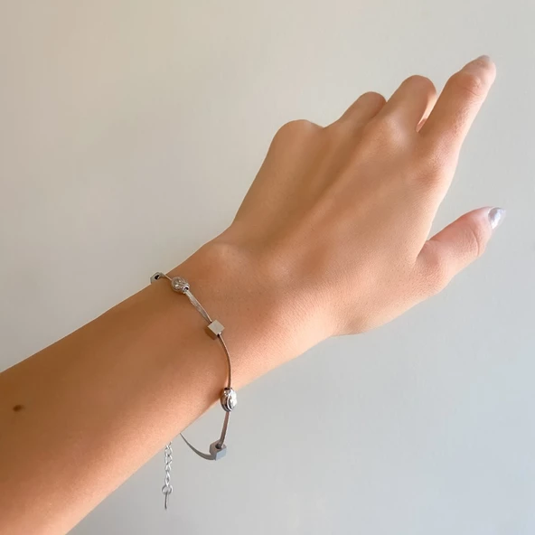 BZ 316L Çelik Bileklik BLK-892 - Resim 2