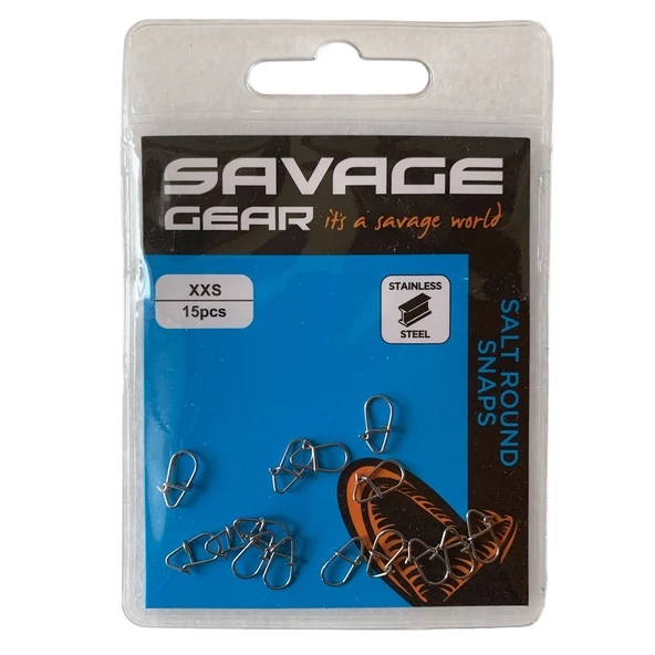 Savage Gear Salt Round Snaps Klips (15'li Paket) - Resim 5