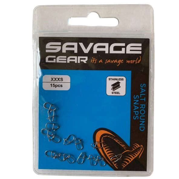Savage Gear Salt Round Snaps Klips (15'li Paket) - Resim 6