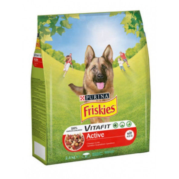 Friskies Etli Aktif Köpek Maması 2,4 Kg. ürün görseli 1