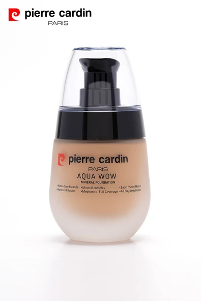 Pierre Cardin Aqua Wow Mineralli Su Bazlı Fondöten Tan Skin with Beige Warm ürün görseli 1