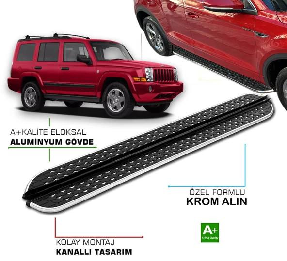 JEEP COMMANDER 2006 2007 2008 2009 2010 YAN BASAMAKLIK ürün görseli 1