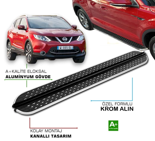 NİSSAN QASHQAİ 2 2014 2015 2016 2017 2018 2019 2020 2021 YAN BASAMAK ürün görseli 1