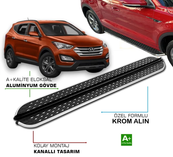 HYUNDAI SANTA FE 3 2013 2014 2015 2016 2017 2018 YAN BASAMAK ürün görseli 1