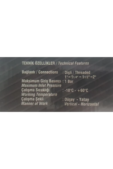 Targaz Deprem Vanası DN 25 (1") - Resim 3