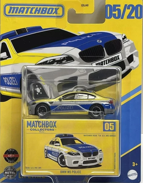 Matchbox Koleksiyon Araçlar GBJ48 - JCL36 BMW M5 POLICE ürün görseli 1