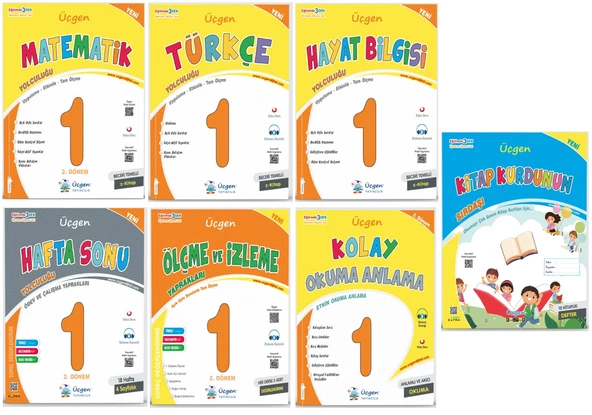 Üçgen 2025 1. Sınıf 2. Dönem Beceri Temelli Seti 7 Kitap ürün görseli 1