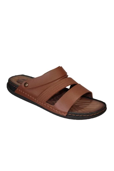GEZER Erkek Siyah Sandalet Terlik Ortopedik Comfort tabanlı ürün görseli 1