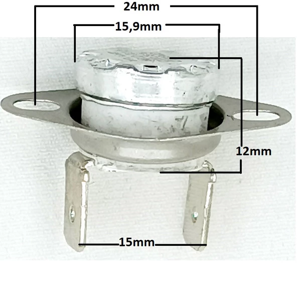 20 Adet KSD302 60C 16A Limit Termostat - Resim 4