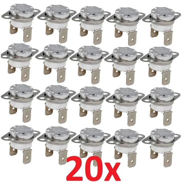 20 Adet KSD302 60C 16A Limit Termostat - Resim 3