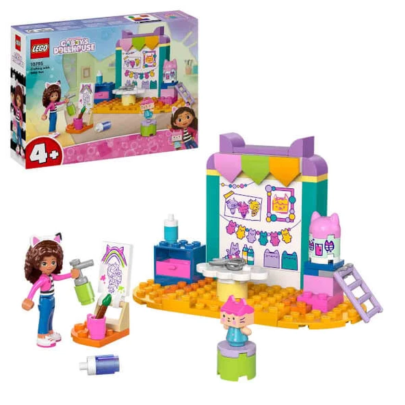 Lego Gabby’s Dollhouse Karton Yavru Kedi ile El Sanatları 10795 ürün görseli 1