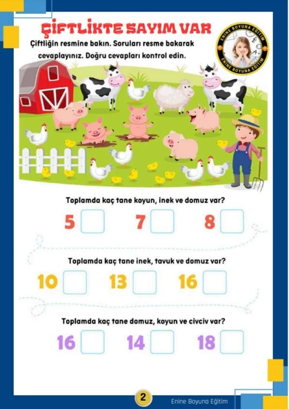 Çocuklara Matematik Öğreten Kitap (Spiralli) - Resim 2