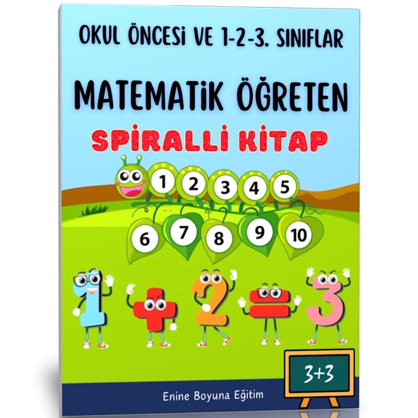 Çocuklara Matematik Öğreten Kitap (Spiralli) ürün görseli 1
