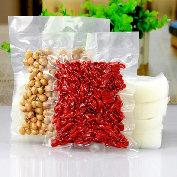 30X35 Cm Endüstriyel Tip 5 KG 300 ADET 80 Mikron Gıda Vakum Şarküteri Bakliyat Peynir Poşeti Torbası ürün görseli 1