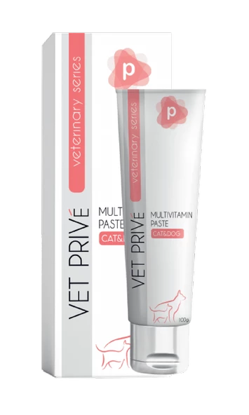 Vet Prive Multivitamin Pasta Kediler ve Köpekler için Multivitamin Desteği 100 gr. ürün görseli 1