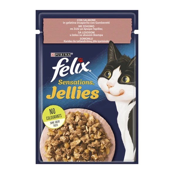 Felix Karidesli Somonlu Kedi Yaş Mama 85 Gr ürün görseli 1