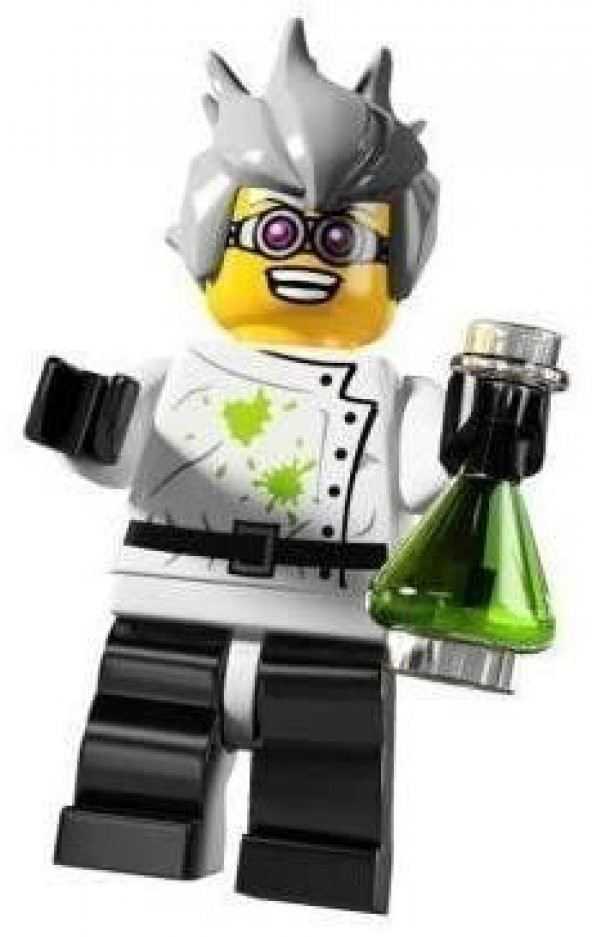 Lego Minifigür - Seri 4 - 8804 - Crazy Scientist ürün görseli 1