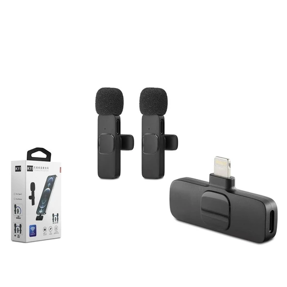 Hadron HDX2784 Kablosuz Çift  Yaka Mikrofonlu Lighting Hassas 20 metre erişilebilir ürün görseli 1