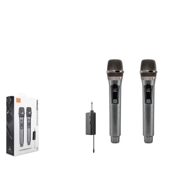 Hadron W1 Kablosuz (WIRELESS) 2Lİ Mikrofon Seti ürün görseli 1