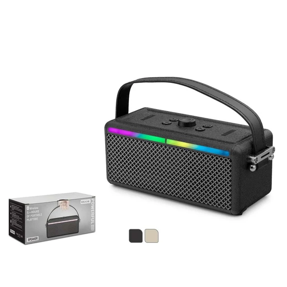 Hadron Siyah M82 Bluetooth Speaker 185-78-78MM ürün görseli 1