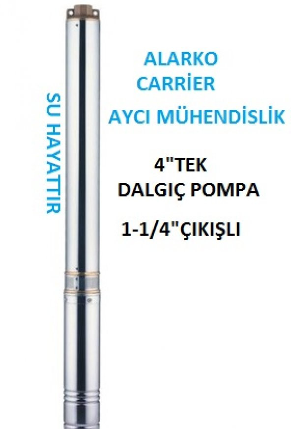 ALARKO 4SDM2/16 0.75KW 1HP 220V TAKIM DALGIÇ POMPA ürün görseli 1