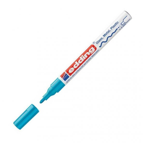 EDDING DEKORASYON MARKORU E-751 METALIK ACIK MAVI ürün görseli 1