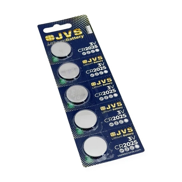 Jvs CR2025 Düğme Pil 5 ADET - Resim 2