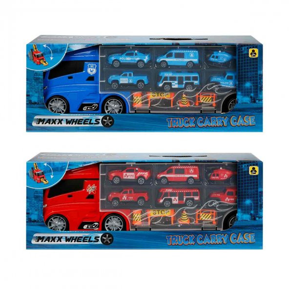 Sunman Maxx Wheels Transporter 40 cm 6 Araçlı Aksesuarlı Set 2 S00002327 ürün görseli 1