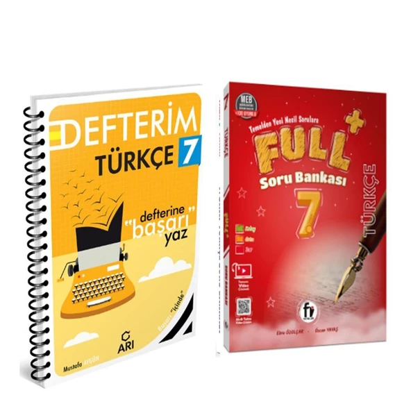 Arı 7.Sınıf Türkçe Defteri ve Fi Yayınları Soru Bankası Seti 2 Kitap ürün görseli 1