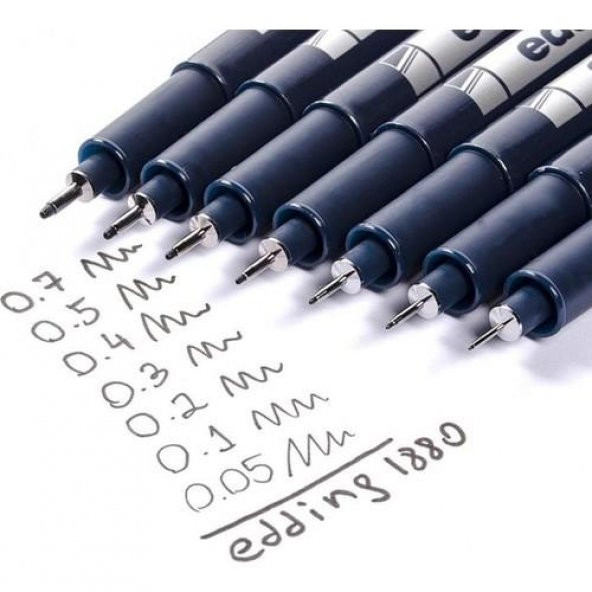 EDDING TEKNIK CIZIM KALEMI 0.2 MM SIYAH 1880 ürün görseli 1