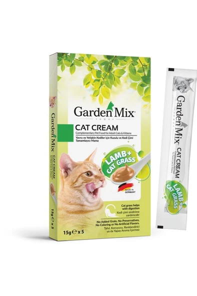 Gardenmix Kuzu + Kedi Otu Kedi Ödül Maması 15 gr x 5 Adet ürün görseli 1